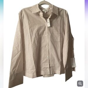 Brand New with Tags Haven Well Within Button Down Striped Shirt! 100% cotton